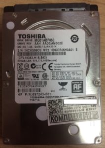 Восстановить данные с жесткого диска Toshiba MQ01ABF050
