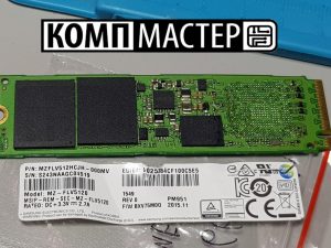 Восстановление данных с раздавленного nvme SSD samsung MZ-FLV5120 512ГБ